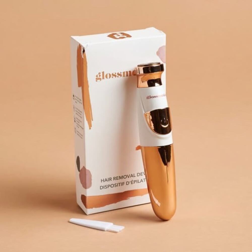 Glossmetics Wireless Facial Hair Remover Painless Electric Shaver Rose Gold